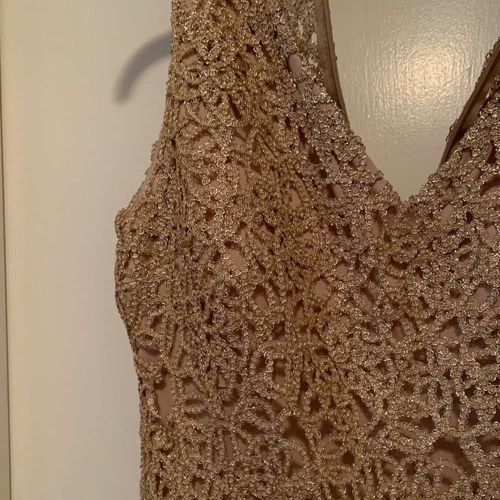 Marina gold dress